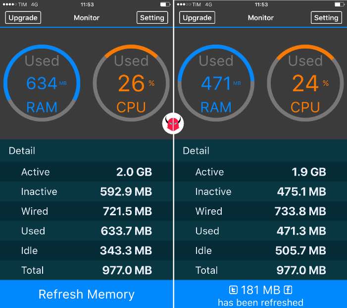 velocizzare WhatsApp iRefresh Pro RAM iPhone