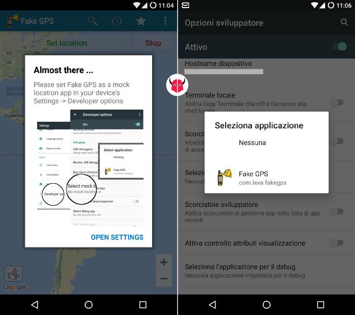 come cambiare posizione GPS su Android Fake GPS posizioni fittizie