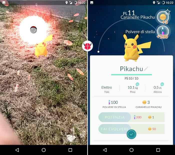 come catturare Pikachu in Pokemon Go Poké Ball e Pokédex