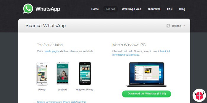 come scaricare WhatsApp su Windows 10 area download