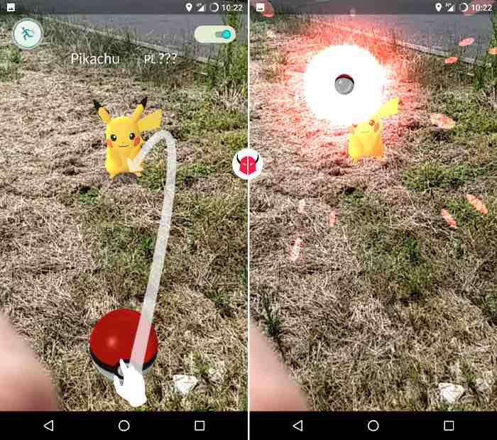 come trovare Pikachu su Pokemon Go cattura con Poké Ball