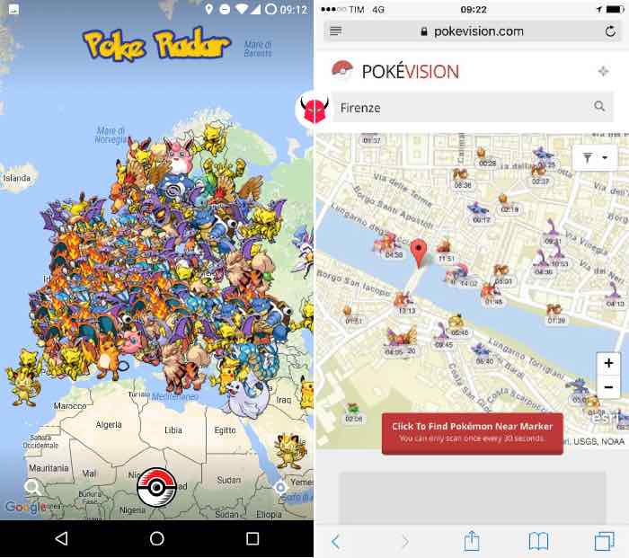 come trovare Pokemon nei dintorni Pokémon radar