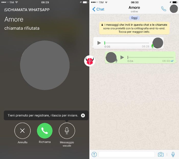 come attivare segreteria WhatsApp su iPhone