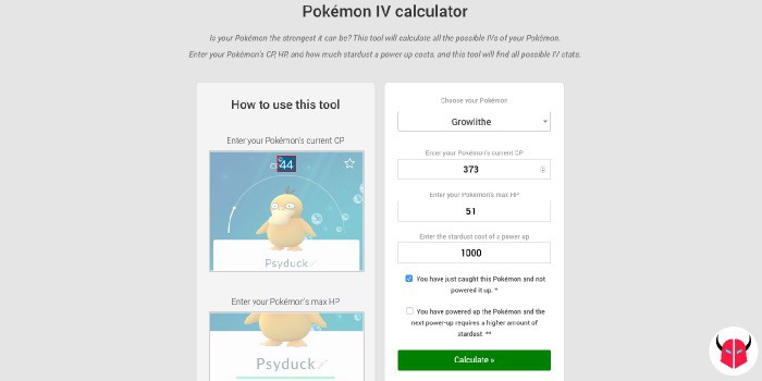 come calcolare IV in Pokemon Go inserimento dati
