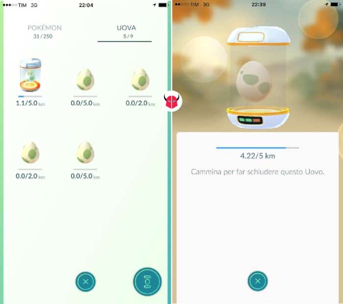 come far schiudere le uova in Pokemon Go chilometri percorsi