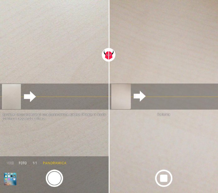 come fare foto a 360 gradi con iPhone modalità Panoramica