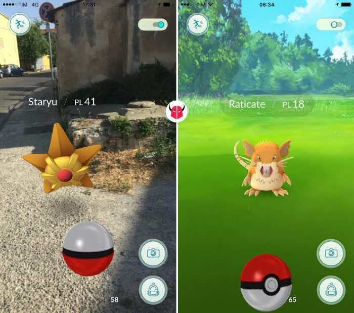 come prendere Pokemon in Pokemon Go modalità AR