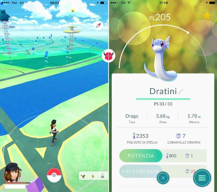 dove trovare Dratini in Pokemon Go mappa con acqua