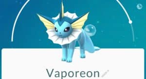 nome Eevee per Vaporeon in Pokemon Go