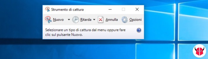 come fare screenshot Windows 10 strumento di cattura