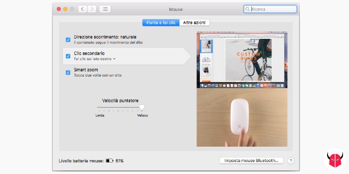 come fare copia e incolla su Mac con mouse tasto destro