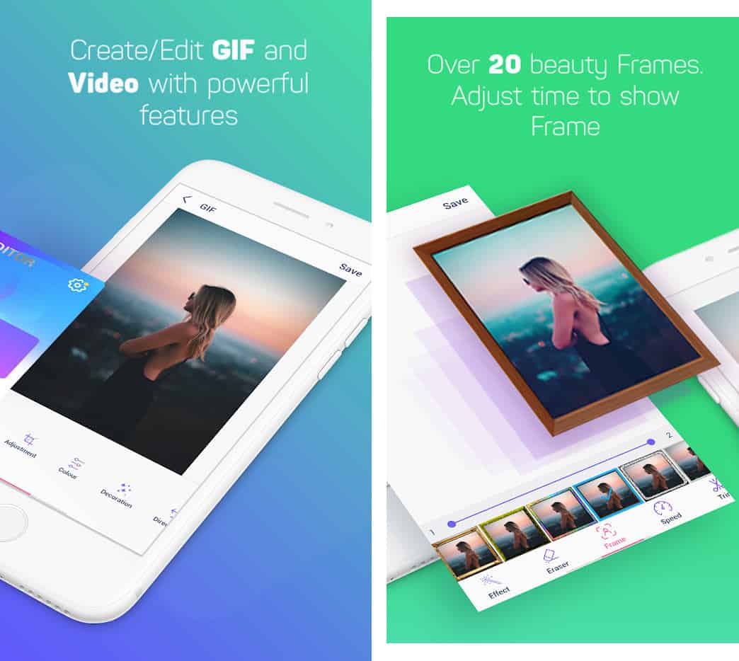 come inviare le GIF su WhatsApp esempio app Creatore di GIF