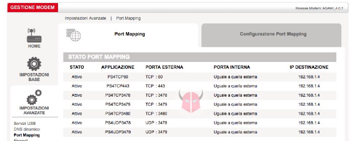 come velocizzare internet su PS4 aprire porte router