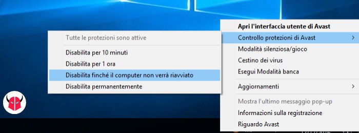 risolvere configurazione IP non valida WiFi Windows 10 antivirus