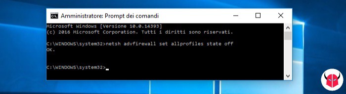 risolvere configurazione IP non valida WiFi Windows 10 firewall