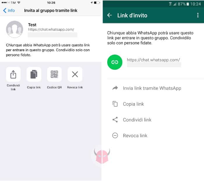 come aggiungere persone gruppo WhatsApp link invito iOS e Android