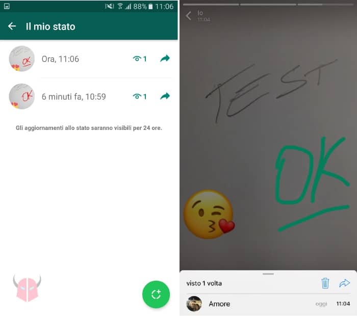 come funzionano le Storie su WhatsApp controllare chi ha visto uno Stato Android e iPhone