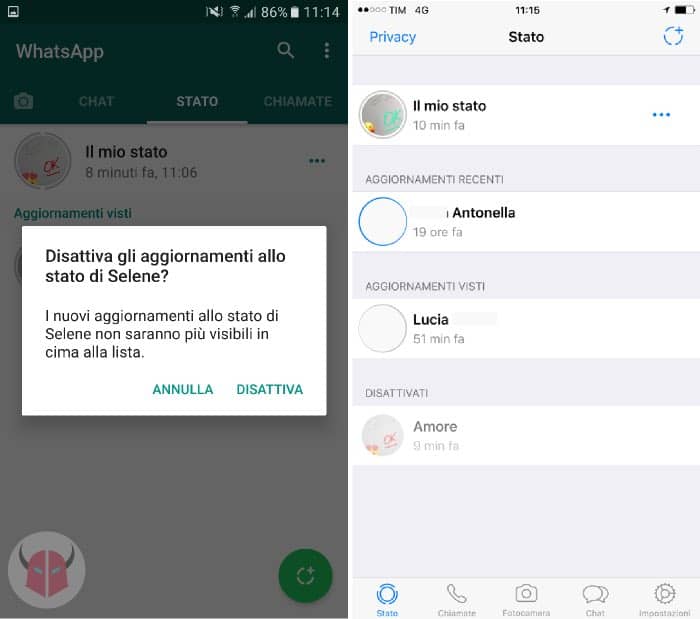 Nascondere l’ultimo accesso su WhatsApp per iPhone