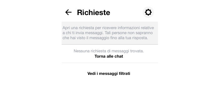 eliminare chat e messaggi da Facebook Messenger richieste di messaggi