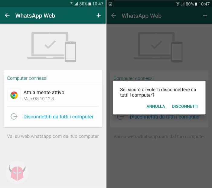 perché risulto sempre online su WhatsApp computer connessi WhatsApp Web