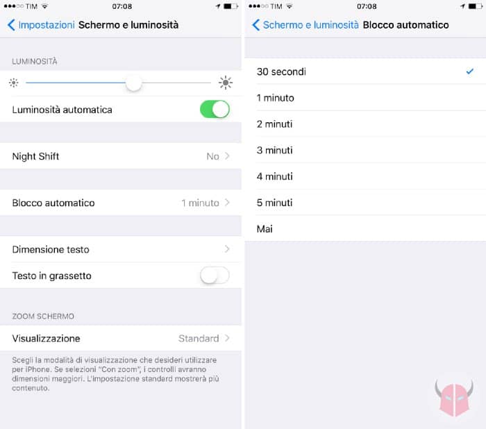 come bloccare schermo iPhone senza tasto automaticamente