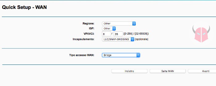 come collegare router a modem modalità Bridge