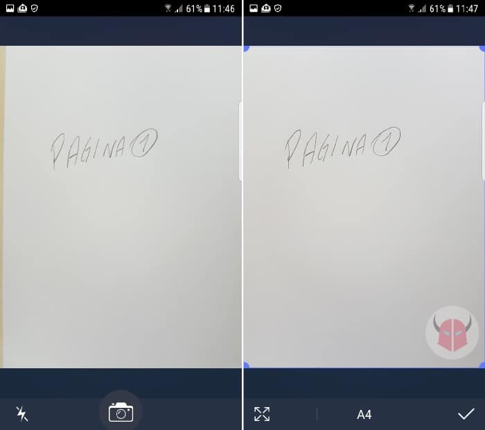 come creare PDF con Android app TinyScan