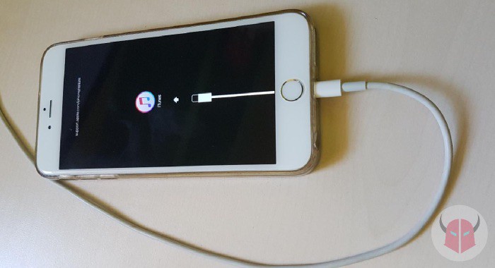 come inizializzare iPhone modalità DFU logo iTunes