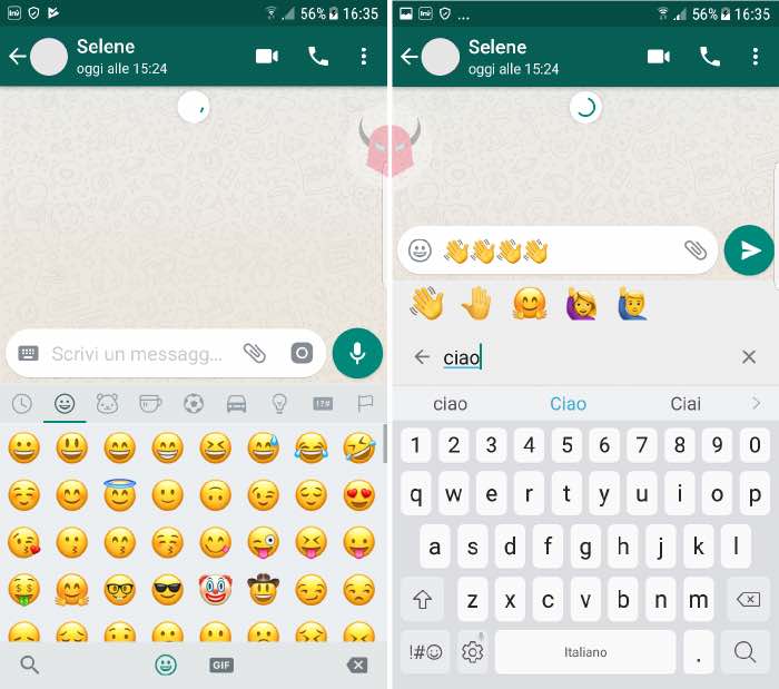 come cercare emoticon su WhatsApp con Android Ricerca emoji