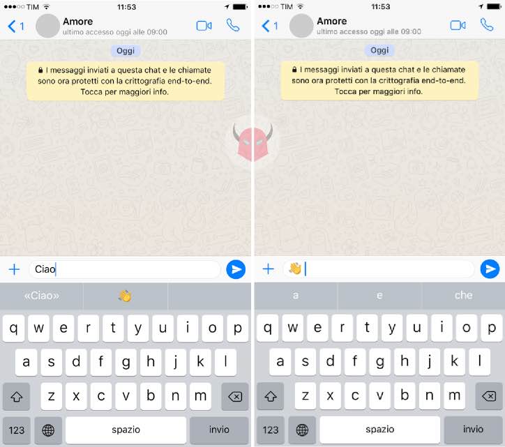 come cercare emoticon su WhatsApp con iPhone Ricerca emoji