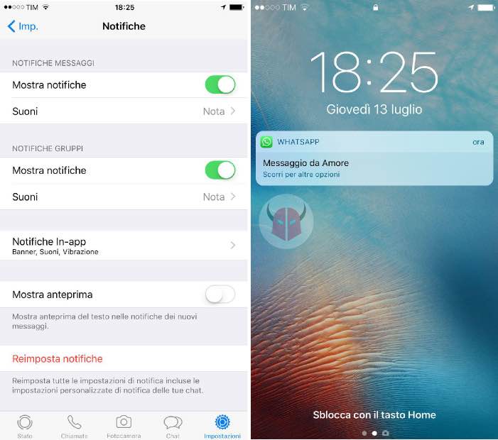 come difendersi da chi ti spia su WhatsApp anteprima testo notifiche