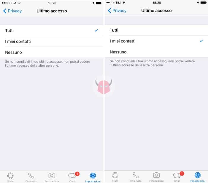 come difendersi da chi ti spia su WhatsApp nascondere ultimo accesso