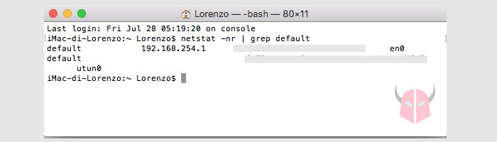 come trovare indirizzo IP router Mac