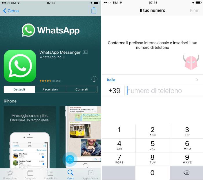 come installare WhatsApp su iPhone download App Store e verifica numero