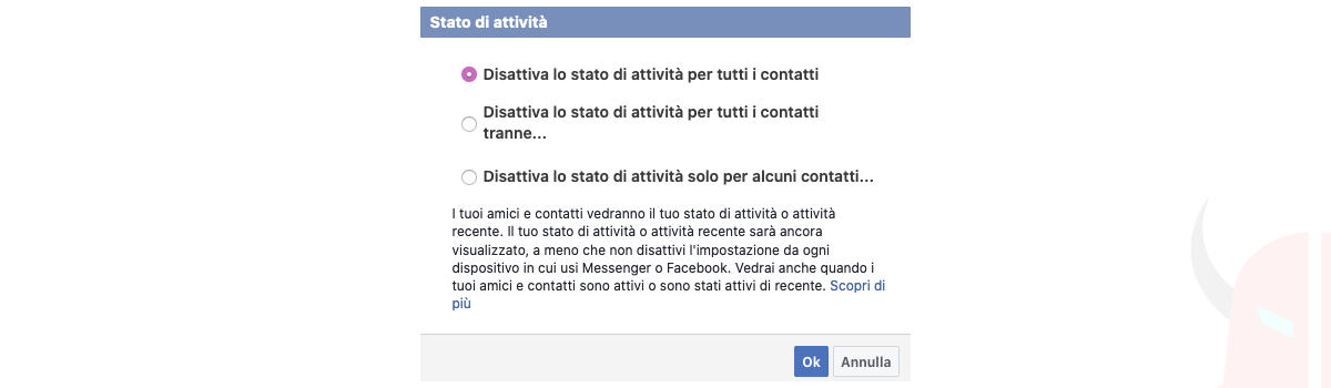 come essere offline su Facebook Messenger PC filtro chat Facebook