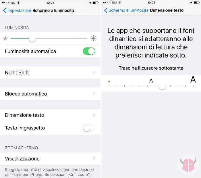 come ingrandire caratteri WhatsApp su iPhone