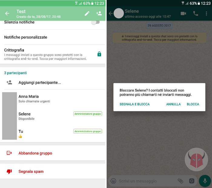 come non ricevere messaggi WhatsApp da un gruppo
