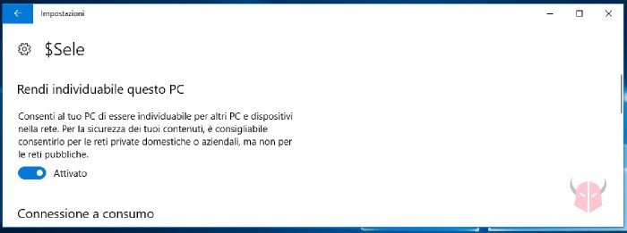 come cambiare rete Pubblica in Privata su Windows 10 Ethernet