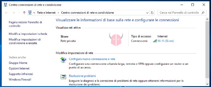 come cambiare rete Pubblica in Privata su Windows 10 tipo di rete