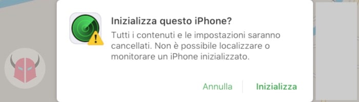 come ripristinare iPhone usando Trova il mio iPhone iCloud