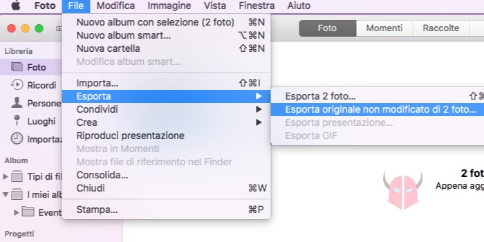 come scaricare foto da iCloud su Mac