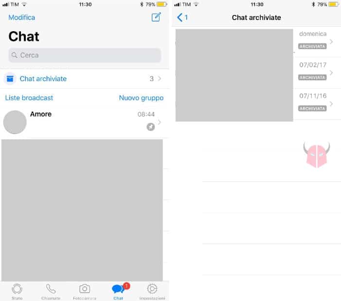 come scoprire se ti tradisce su WhatsApp chat archiviate