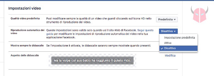 come bloccare video Facebook PC