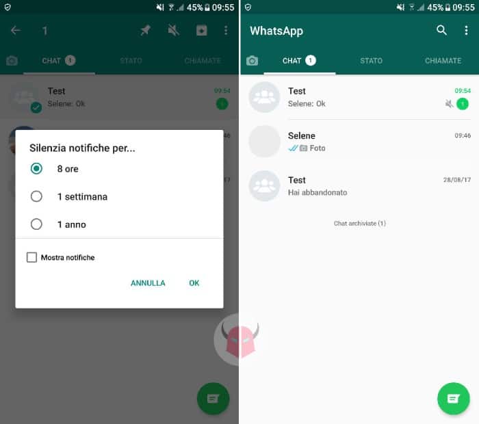 come cancellare messaggi WhatsApp senza leggerli gruppo