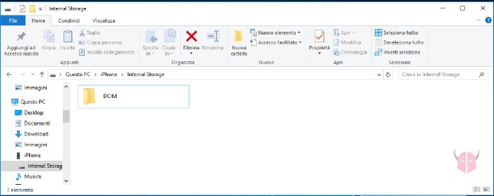 come scaricare foto da iPhone Windows Esplora risorse