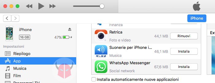 togliere aggiornamento WhatsApp su iPhone