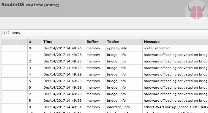 come proteggere il router log