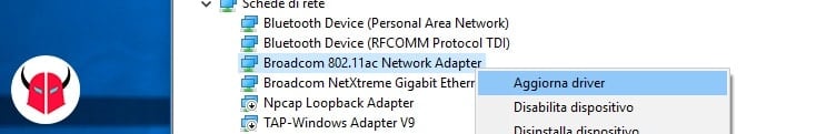 non è possibile connettersi a questa rete Windows 10 driver