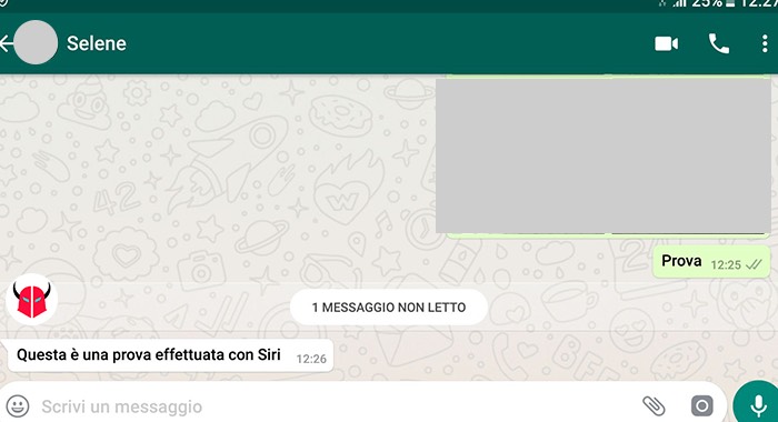 spunta blu WhatsApp non funziona Siri