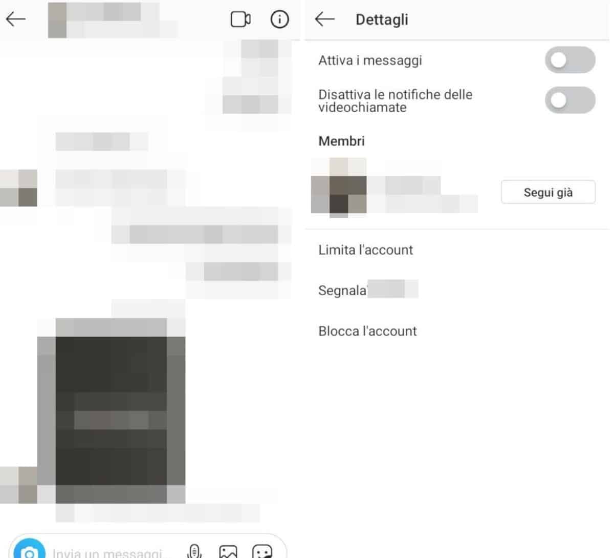 come sbloccare persone su Instagram Direct